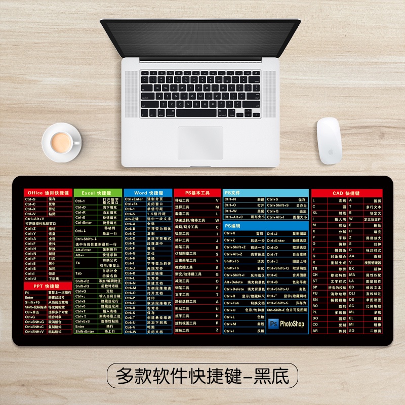Tấm Lót Chuột Và Bàn Phím Siêu Lớn Đa Năng Tiện Dụng Cho Văn Phòng CAD / OFFICE / PS / EXCEL Pinyin