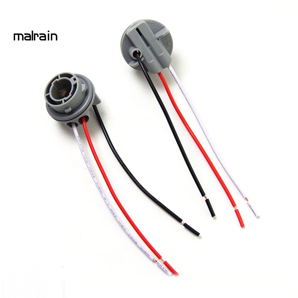 Bộ 2 Dây Điện BAY15D / 1157 Phích Cắm Cho Bóng Đèn Xi Nhan Xe Hơi