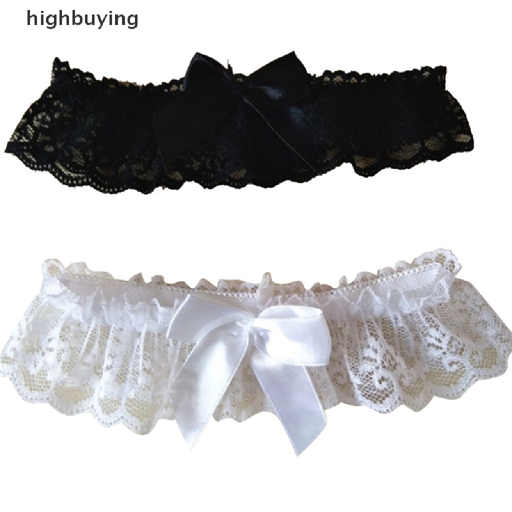 Hbvn Belle Ruy Băng Ren Trắng / Đen Thắt Nơ Có Thể Điều Chỉnh Làm Quà Tặng Đám Cưới