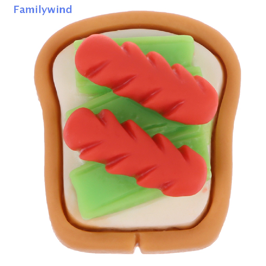 Set 5 Mô Hình Bánh Mì Tráng Miệng DIY Trang Trí Nhà Búp Bê