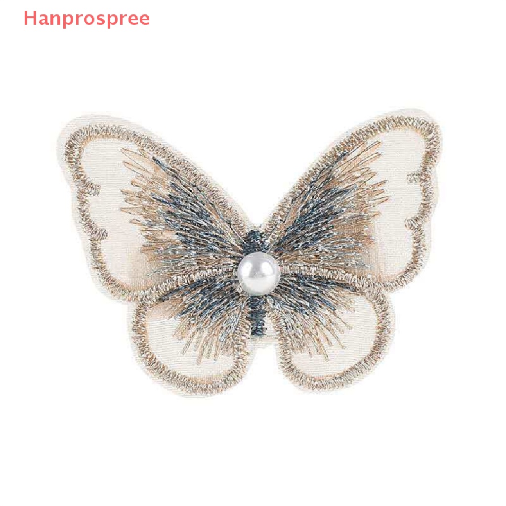 Kẹp Tóc Hình Bướm Phối Ren Dễ Thương Cho Nữ