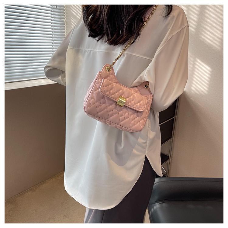 Túi Đeo Chéo Thêu Họa Tiết Hình Thoi Phong Cách Hàn Quốc Thời Trang Mùa Hè Mới 2023 Cho Nữ