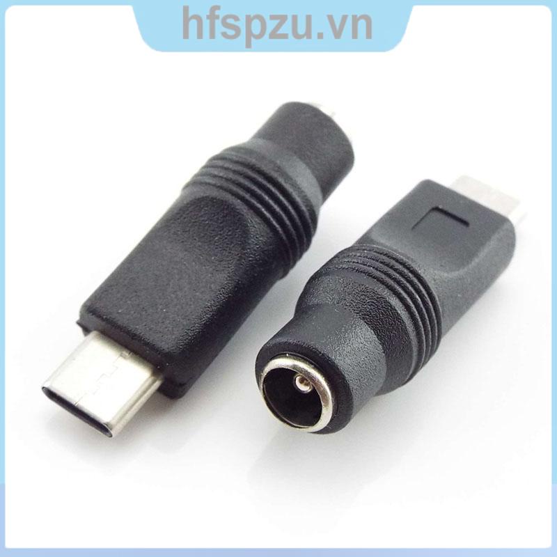 Bộ Chuyển Đổi Nguồn Điện USB DC 5.5x2.1mm Sang Type-C Cho Laptop Notebook PC VNH2
