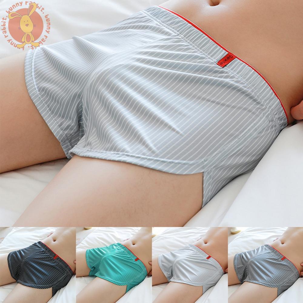 Đồ Lót Nam Thoải Mái Băng Lụa. Bộ Đồ Ngủ Kẻ Sọc Siêu Nhẹ Thời Trang