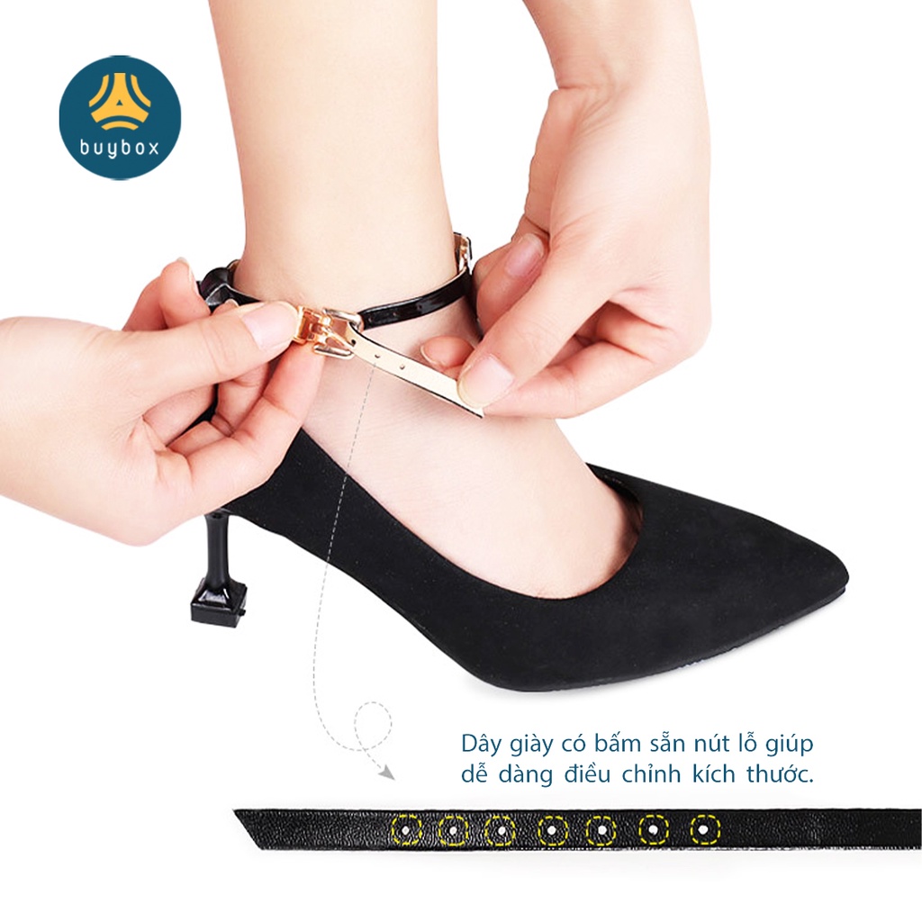 Quai giày chống tuột gót có phụ kiện, chất liệu da PU êm chân, dùng khi mang giày cao gót - BuyBox - BBPK343