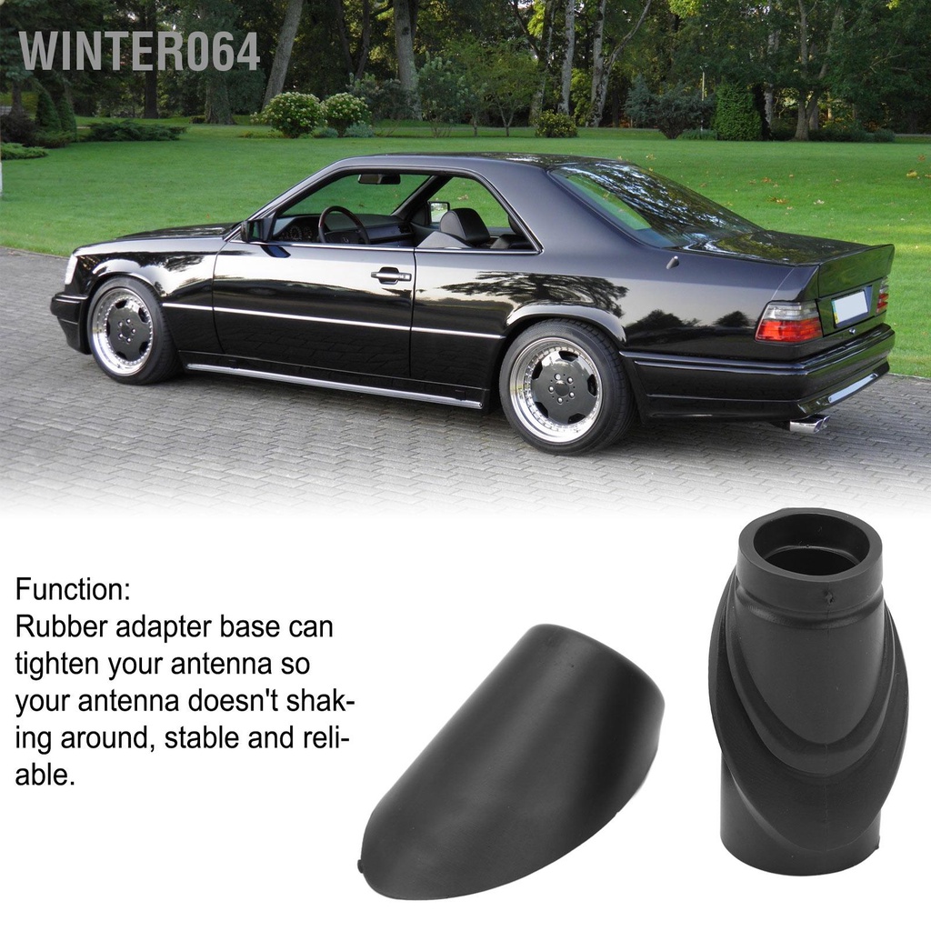 Winter064 2 Ăng Ten Adapter Đế Gắn A1248270898 Đen Thay Thế Cho Benz E-Class Xăng Chuyển Đổi E 36 AMG RWD A124 1998