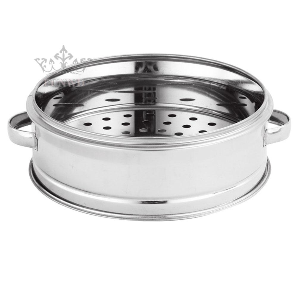 【FUNWD】Stainless Steel Steamer Hot Pot Steam Food Steaming Tray Kitchen Cookware high quality