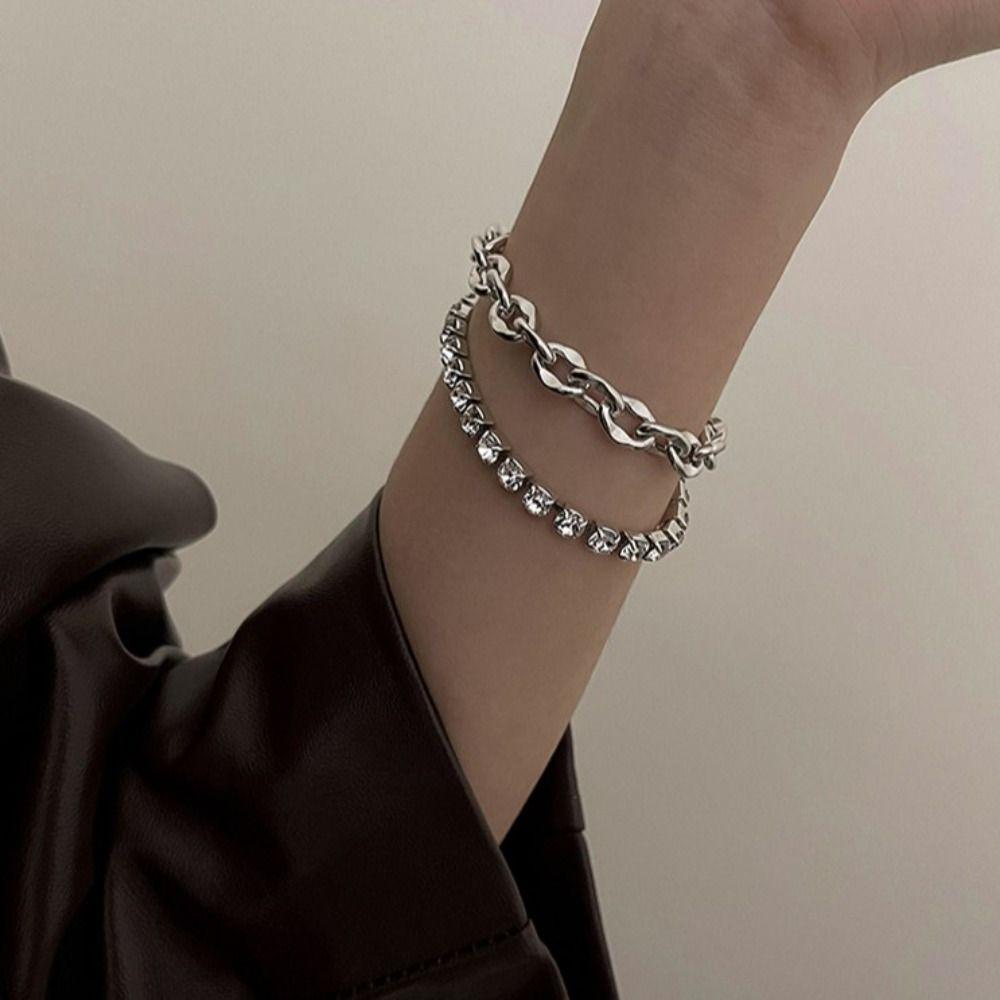 Vòng Đeo Tay Thời Trang Hàn Quốc 26Ede|Vòng Tay Hai Lớp Phong Cách Baroque Tinh Tế