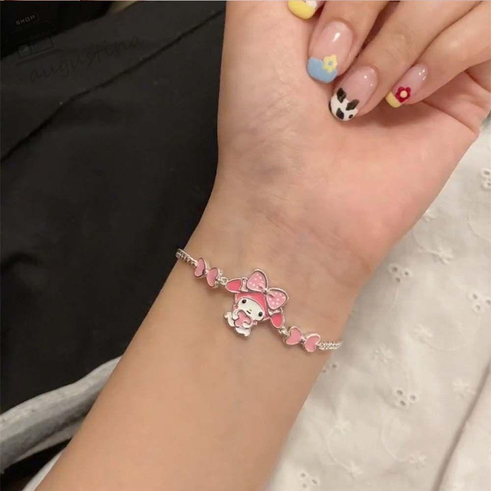 Vòng Tay Hoạt Hình Kuromi Melody Dễ Thương Bằng Đồng