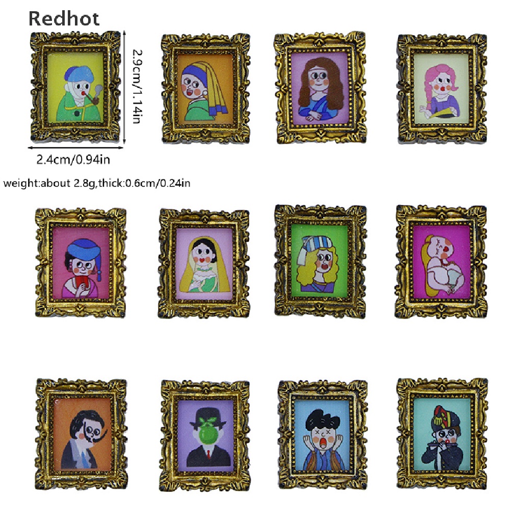 &lt; Redhot &gt; Miếng Dán Tường Trang Trí Nội Thất Nhà Búp Bê