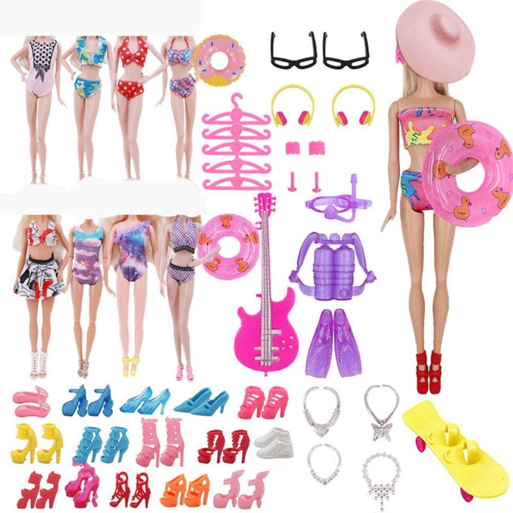 Bộ 40 Phụ Kiện Quần Áo Bikini Cho Búp Bê Barbie