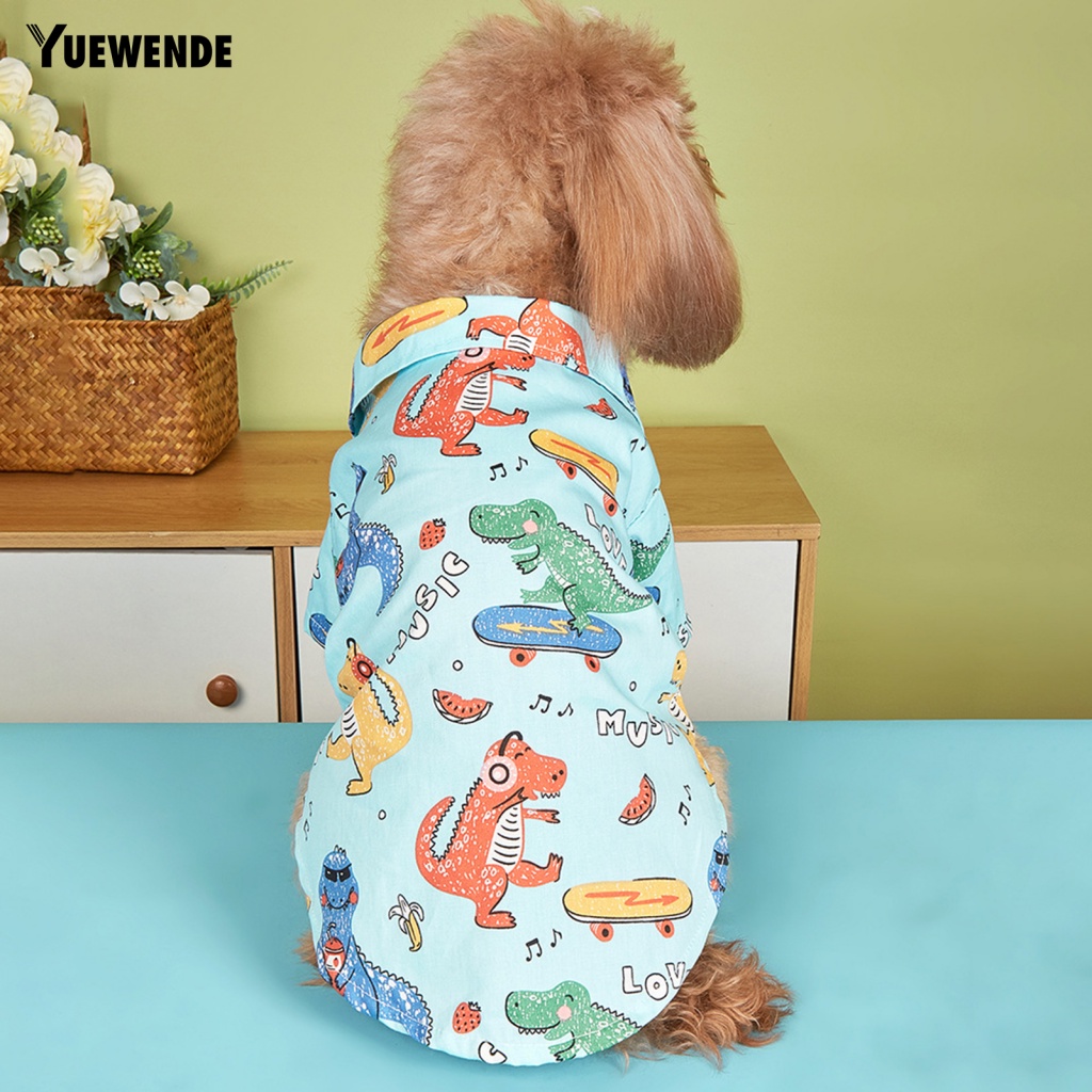 Yue.z Áo Ngắn Tay Hai Lớp Thời Trang Mùa Hè Cho Thú Cưng