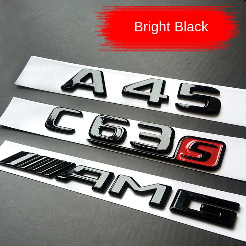 Miếng Dán Logo Trang Trí Xe Hơi Mercedes Benz AMG A35 A45 C63 E63 CLA45 GLA45