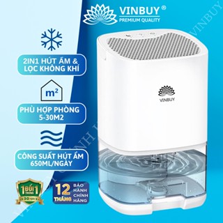 Máy hút ẩm lọc không khí Vinbuy dùng trong gia đình phòng ngủ độ ồn thấp,chống ẩm thông minh