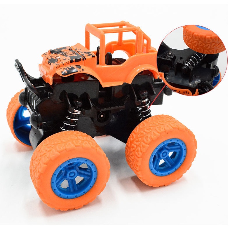 Mô Hình Xe Địa Hình Bốn Bánh Chống Va Chạm Cho Bé Trai