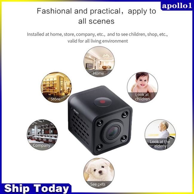 1 Bộ Camera Hồng Ngoại Mini CCTV F9 1080p Hd Wifi Có Tầm Nhìn Ban Đêm