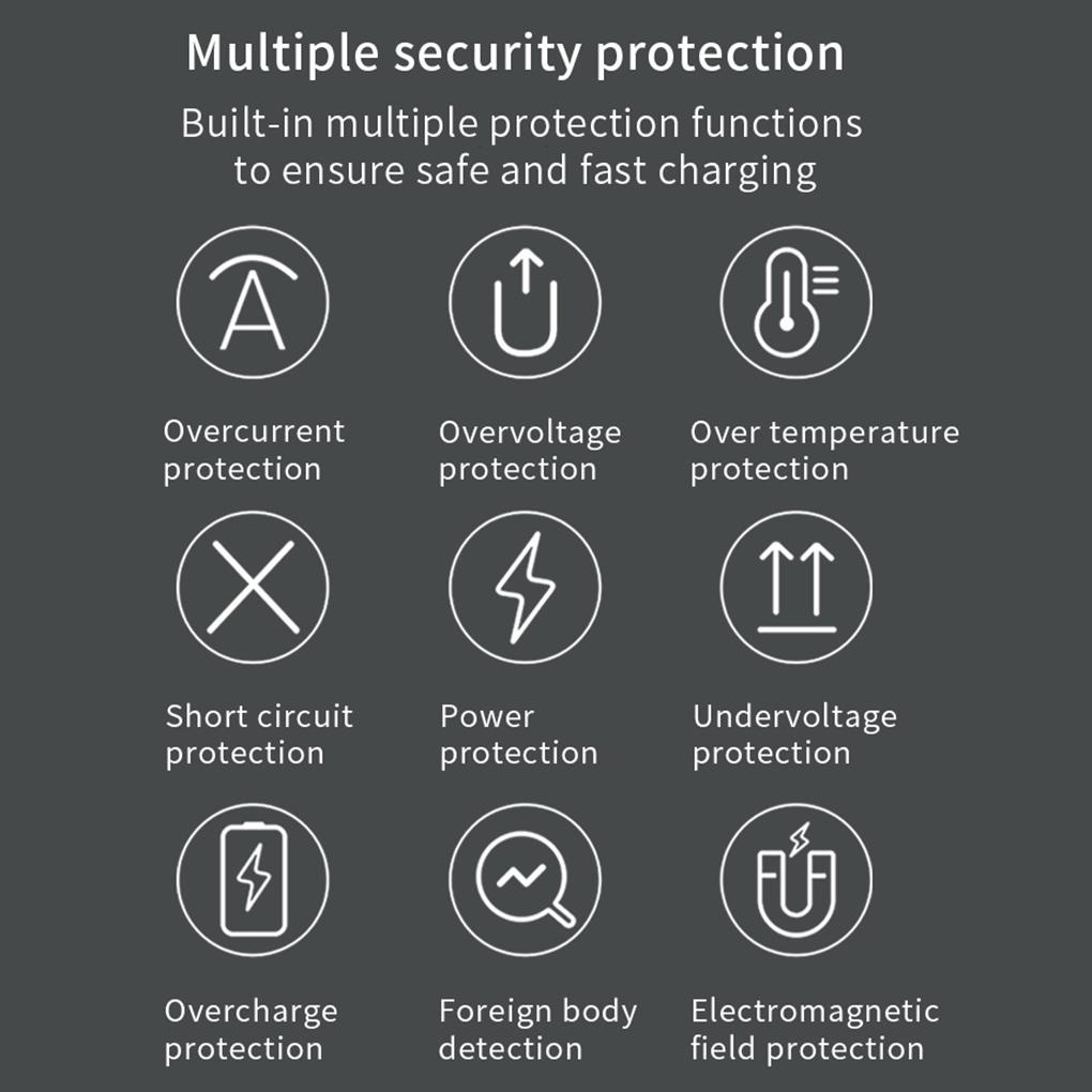 Đế Sạc Đứng Không Dây Tự Động Có Đèn Ngủ Tiện Dụng Mang Theo Du Lịch