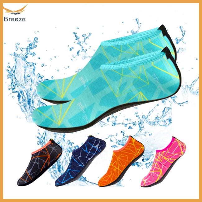 1 Đôi Vớ Lặn Thoáng Khí Trọng Lượng Nhẹ Khô Nhanh In Họa Tiết Thời Trang