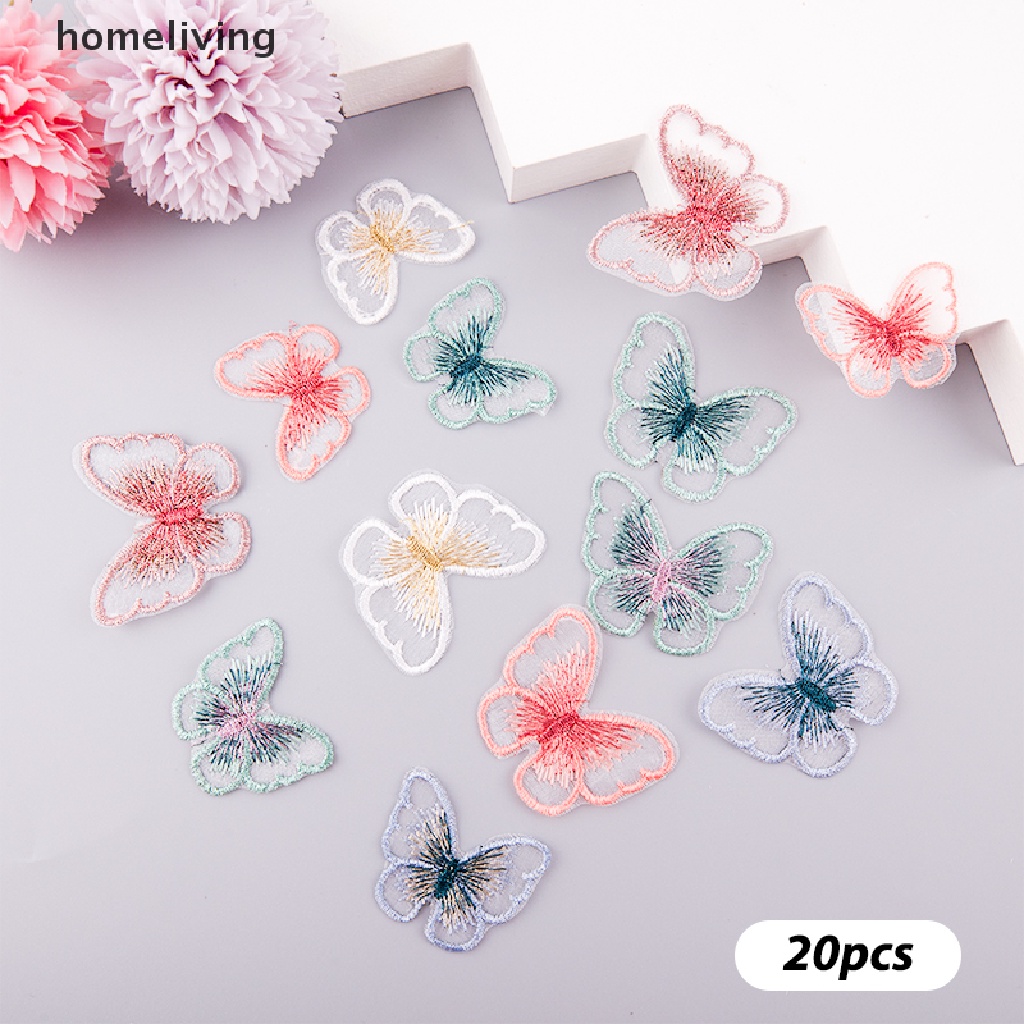 Set 10 Miếng Vá Quần Áo Hình Bướm DIY