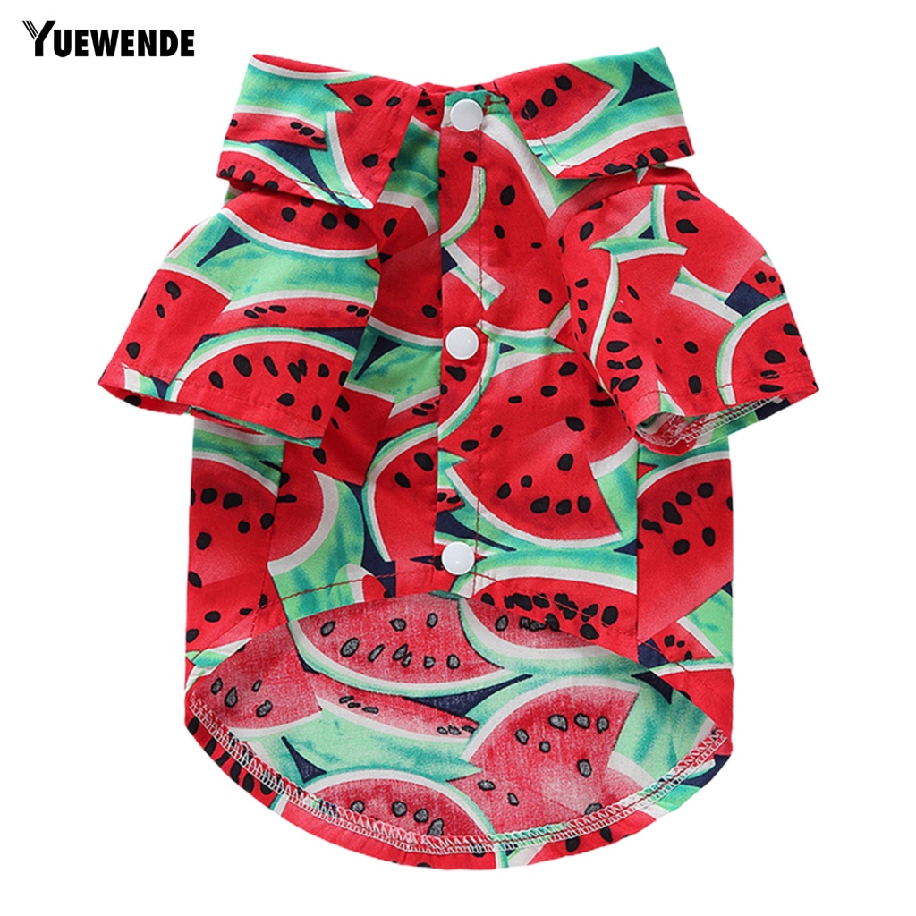 Yue.z Áo Thun Họa Tiết Dâu Tây Màu Sắc Tươi Sáng Tinh Tế Cho Thú Cưng