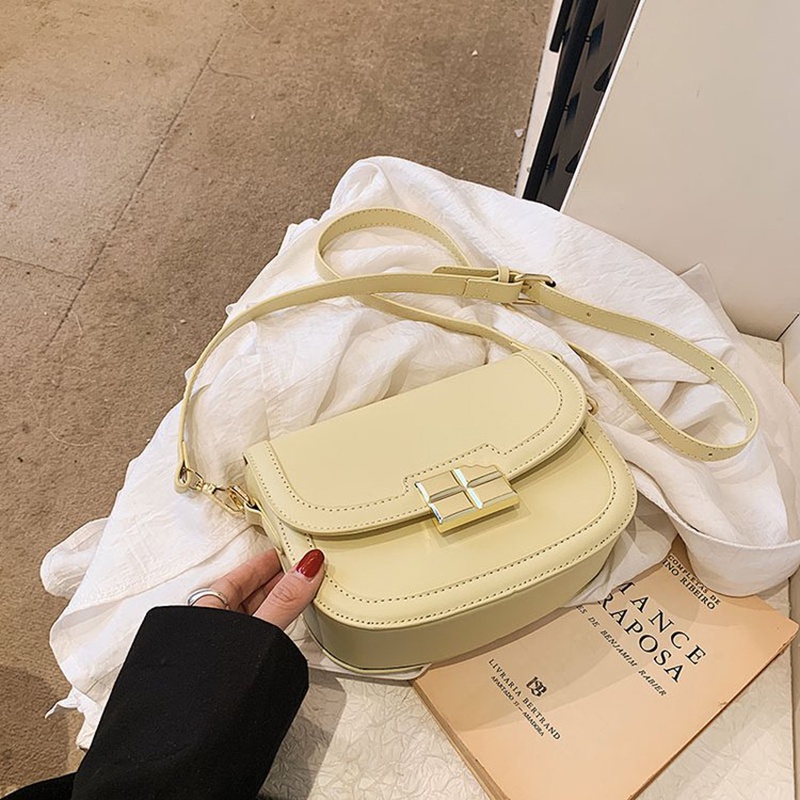 Túi Đeo Vai Màu Trơn Phong Cách Hàn Quốc Thời Trang Cao Cấp Cho Nữ