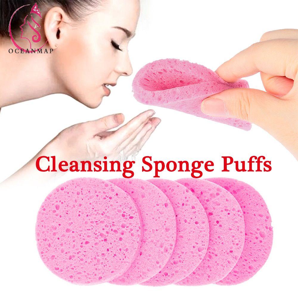 [Hàng mới về] Miếng mút trang điểm rửa mặt cotton mềm mại nhiều màu sắc tùy chọn tiện lợi