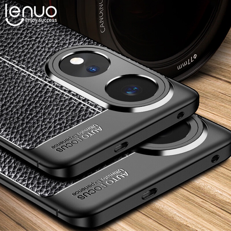 Ốp điện thoại LENUO da TPU mềm chống sốc bảo vệ cho OPPO Reno 8T 7Z 8Z 8 Lite 7 Pro 9 Pro Plus Find X6 X5 Pro 5G 4G