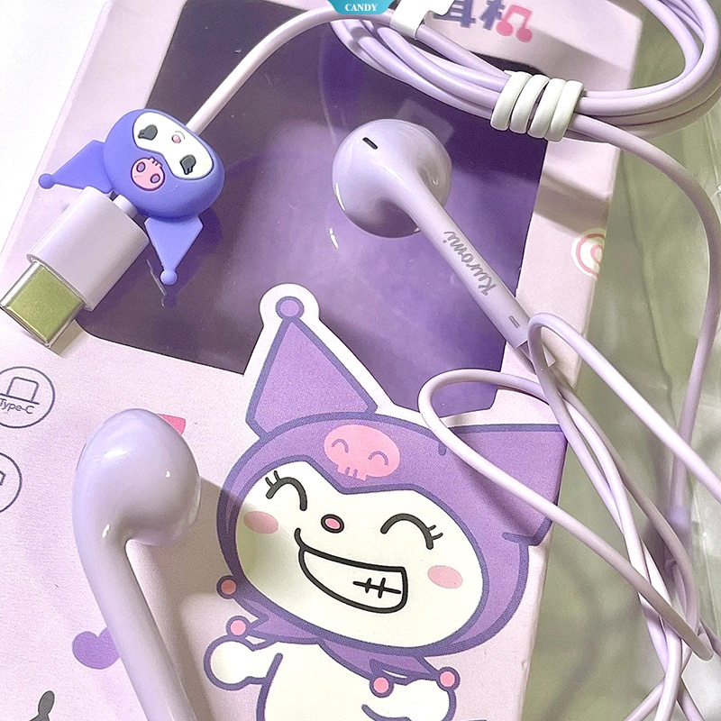 Tai Nghe Nhét Tai Giảm Tiếng Ồn Giắc Cắm 3.5mm Sanrio Cinnamoroll Kuromi Mymelody