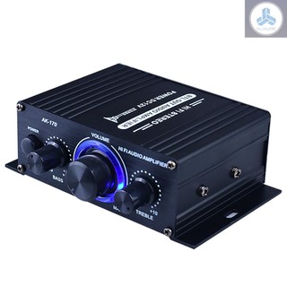 AK170 Audio Power Amplifier Portable Sound Amplifier Speaker Amp for Car and Home