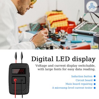 Leakage Current Tester Voltage Adjustable Remote Controlling Instrumentation Current Test Meter Induction Keys Circuit Board Repairing Device Microamp Current Tester