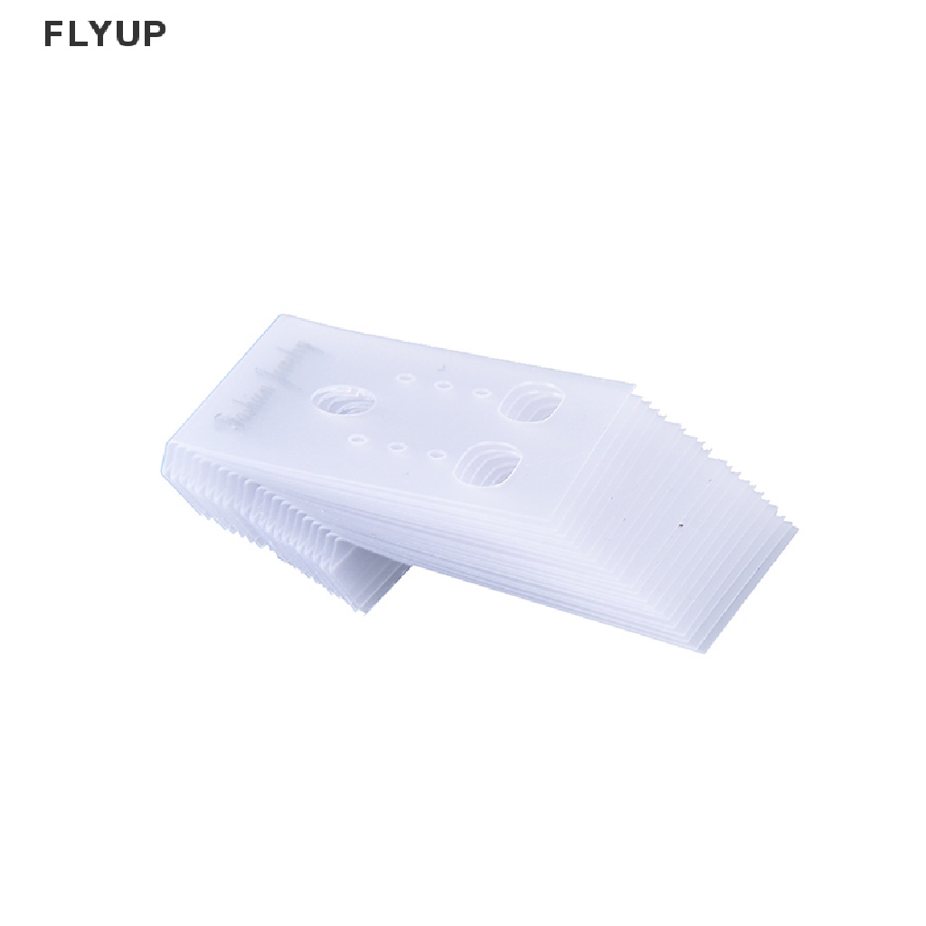 Set 100 Thẻ Nhựa Treo Khuyên Tai Trưng Bày Chuyên Nghiệp Màu Trong Suốt