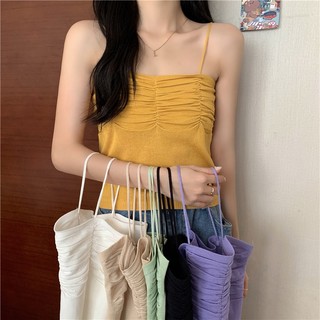 MS1142 Áo hai dây nữ rúm ngực