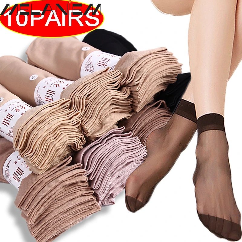 Bộ 10 Đôi Vớ Thể Thao Mỏng Nhẹ Thoáng Khí Chống Trượt Phong Cách Hàn Quốc Thời Trang Mùa Hè