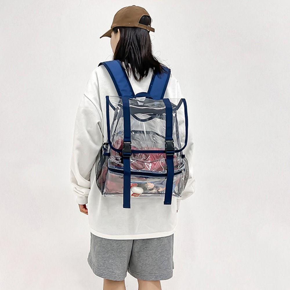 Ba Lô Thể Thao Bằng PVC Trong Suốt Siêu Nhẹ Chống Thấm Nước Tiện Dụng Cho Cặp Đôi