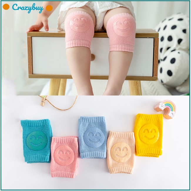 Cr 1 Cặp Đệm Bảo Vệ Đầu Gối Chống Trượt Cho Bé Tập Bò
