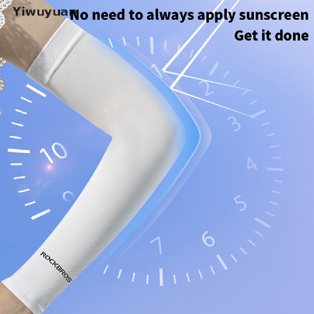 < Yiwuyuan > Vớ Ống Tay Và Cánh Tay Chống Tia UV Dùng Khi Đi Xe Máy / Đạp Thể Thao Băng Giá Mát Mẻ