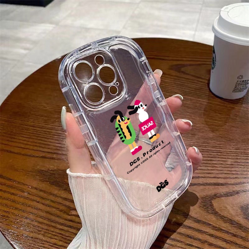 ✅Ốp Điện Thoại Mềm Trong Suốt Chống Sốc In Hình Cún Hoạt Hình Cho Iphone 8P 14137 xr1112 promax / xs