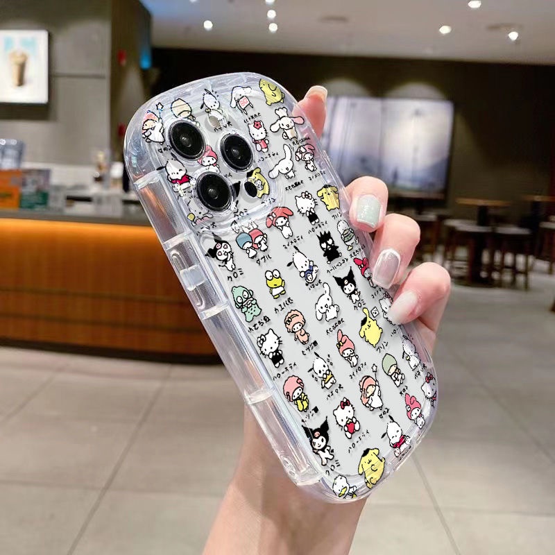 ✅Ốp Điện Thoại Mềm Trong Suốt Chống Sốc In Hình Mèo Hello Kitty Cho Iphone 8p / 12promax xs 11137 Xr 14 CQLK