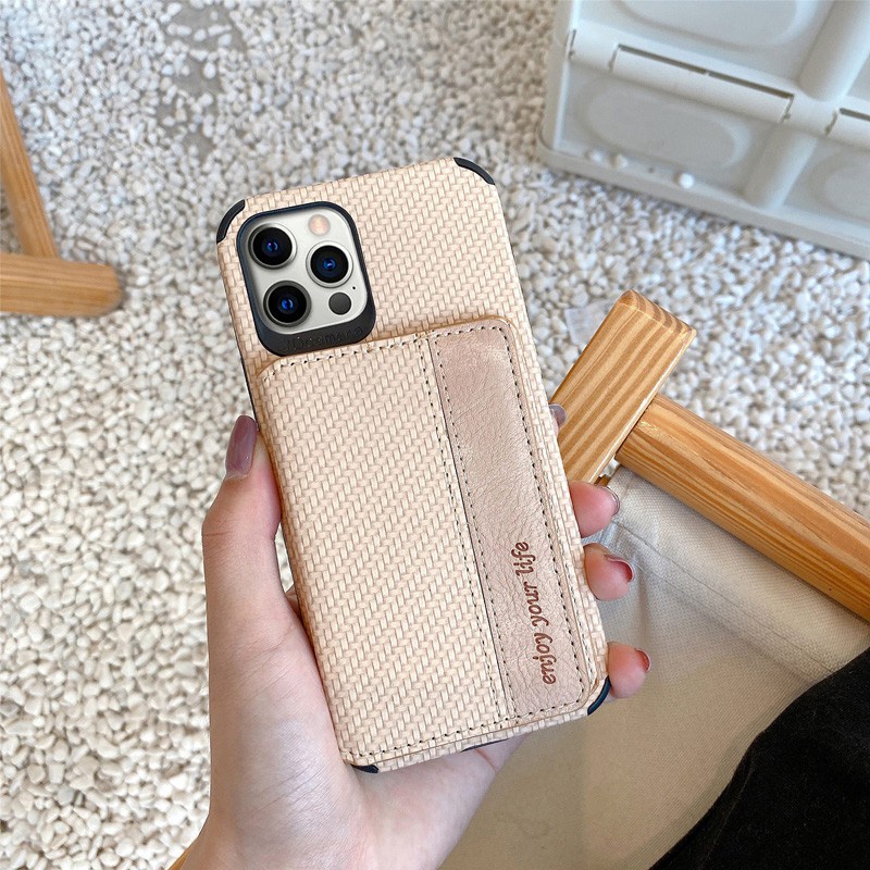 Ốp Điện Thoại Da + Sợi Carbon Có Ngăn Đựng Thẻ Chống Rơi Cho OPPO Reno 8 7 8T 8Z 7Z Reno8 Reno7 T Z 4G 5G