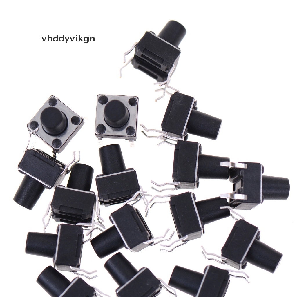Set 50 Công Tắc Nút Bấm Micro 4 Chấu 6 * 6 * 8mm