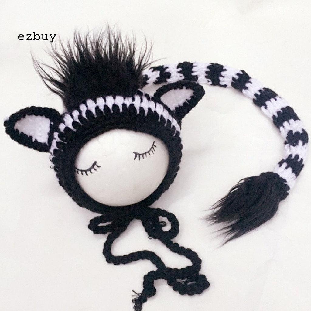 1 Set Mũ Cotton Sữa Thoáng Khí Unisex Làm Đạo Cụ Chụp Ảnh Cho Bé Sơ Sinh