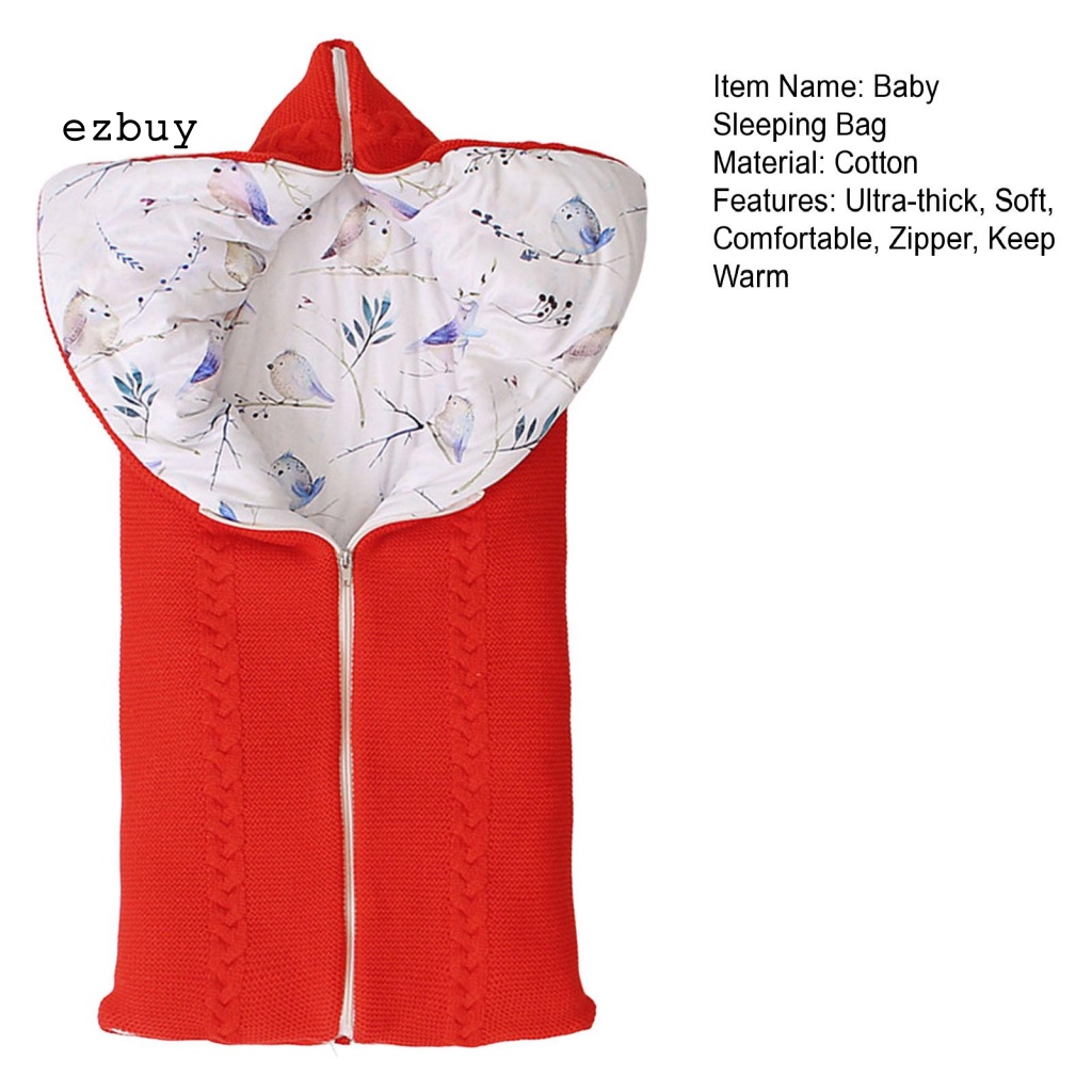 Túi Ngủ Giữ Ấm Mùa Đông Thiết Kế Kiểu Phong Thư 3 Dây Kéo Họa Tiết Hoạt Hình Cho Bé