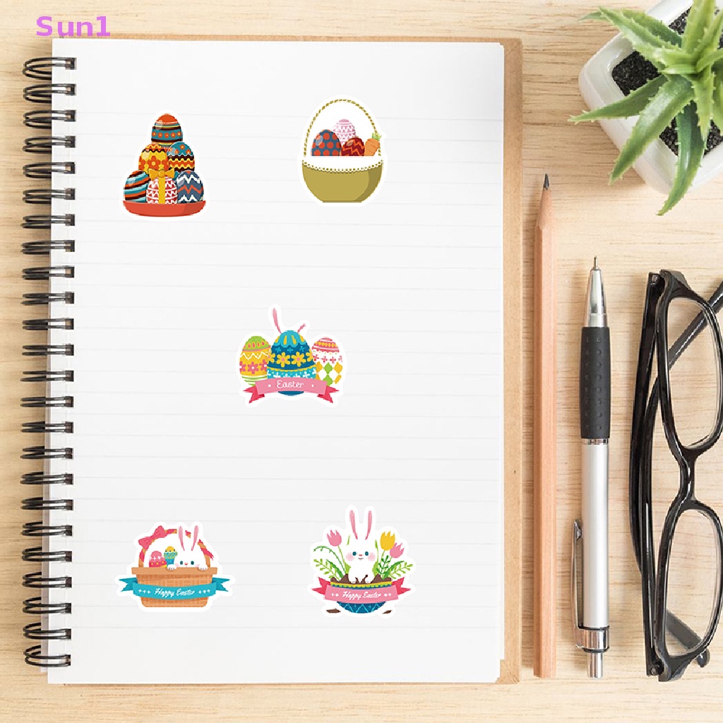 Bộ 100 Miếng Dán Hoạt Hình Phục Sinh Trang Trí Điện Thoại / Ván Trượt / Laptop / Xe Hơi Sun1 > 100 Cái