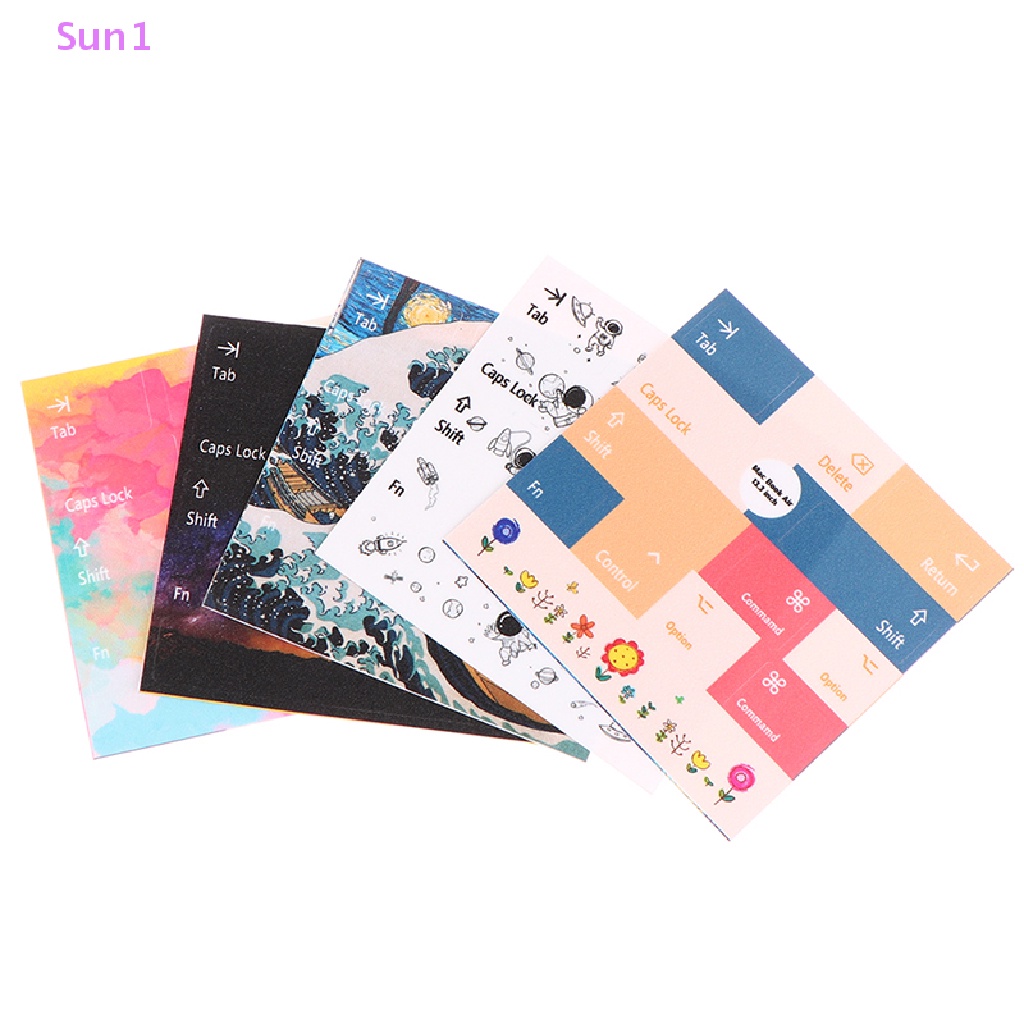 Miếng Dán Nút Bàn Phím Máy Tính In Chữ Tiếng Anh Sun1