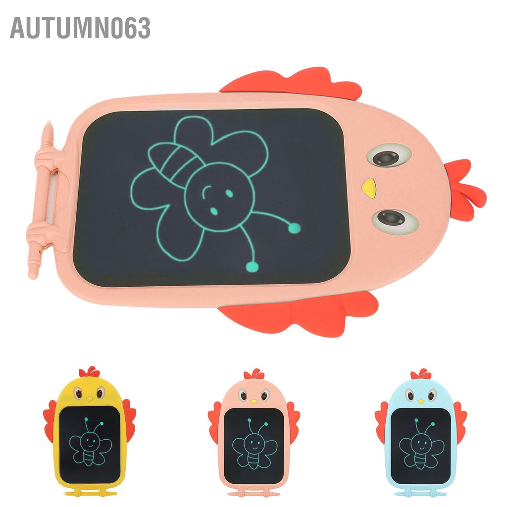 Autumn063 Bảng Vẽ Trẻ Em 8.5in Máy Tính Viết Tranh LCD Hình Con Gà Cho Bé Trai Và Gái