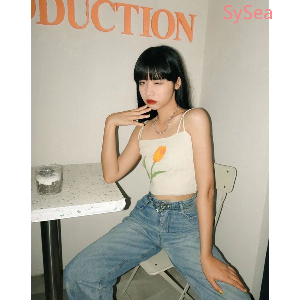 Áo Hai Dây Họa Tiết Hoa Thời Trang Mùa Hè Quyến Rũ Cho Nữ