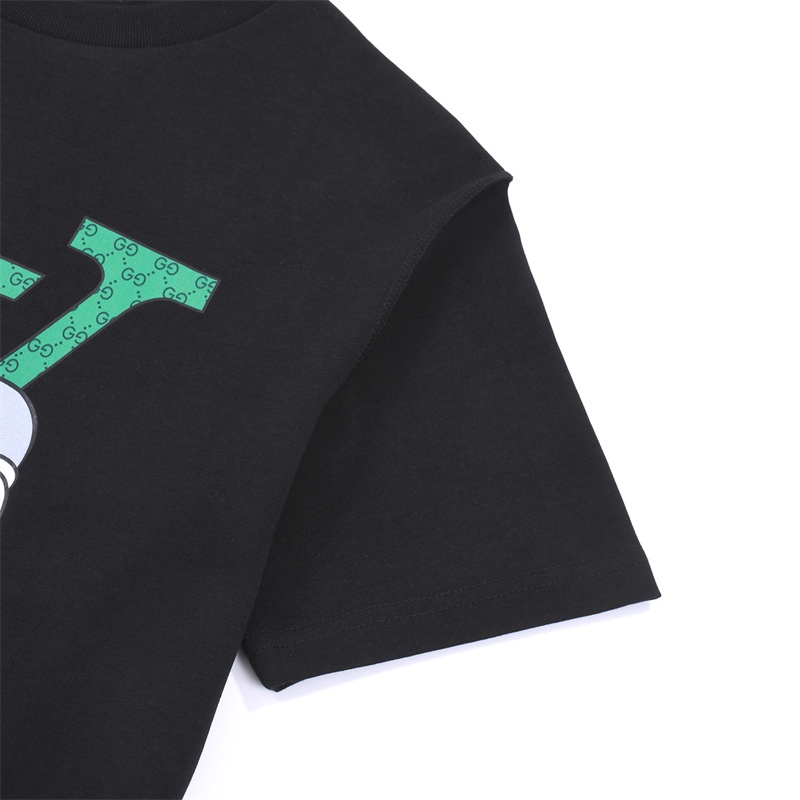 Áo Thun Tay Ngắn Cổ Tròn In logo Cảnh Báo Trước Và Sau 99V &amp; - show limit 23ss