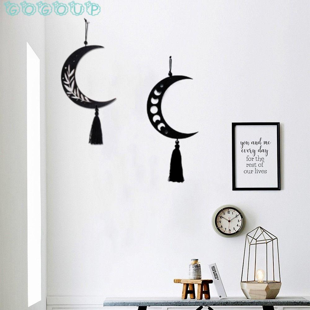 Lưới Bắt Giấc Mơ Màu Đen Treo Tường Trang Trí Phòng Khách Phong Cách Boho