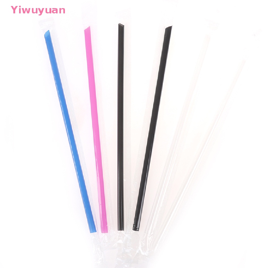 &lt; Yiwuyuan &gt; 100 Ống Hút Nhựa Pp Trong Suốt Trang Trí Tiệc Mới