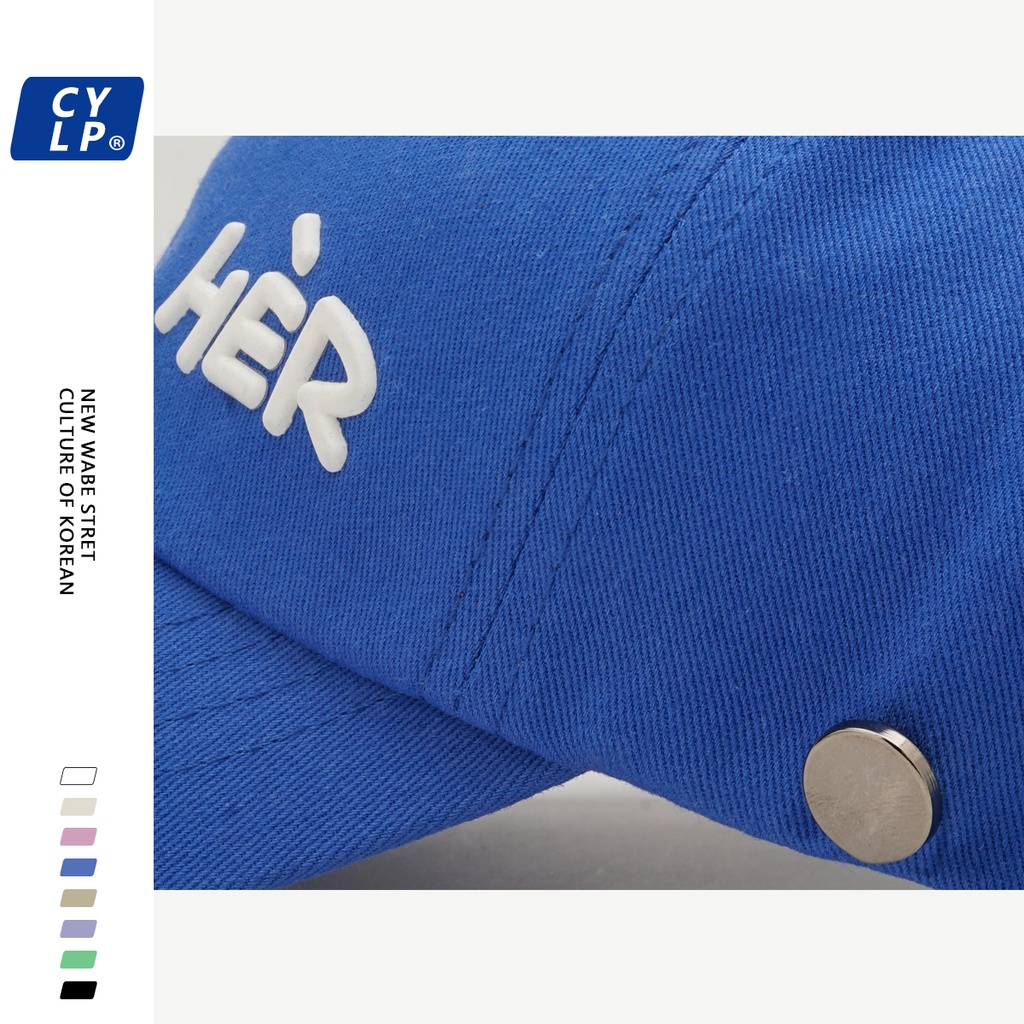 Mũ Lưỡi Trai Nửa Đầu In Chữ Phong Cách Hàn Quốc Thời Trang Xuân Hè Cho Nữ